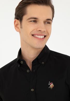 Erkek Siyah Uzun Kollu Basic Gömlek - 50271277037