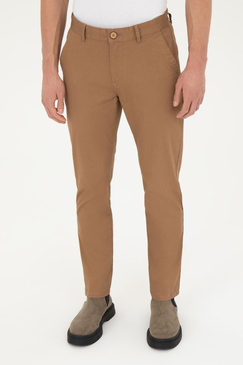 Erkek Camel Kanvas / Chino Pantolon - 50271478144