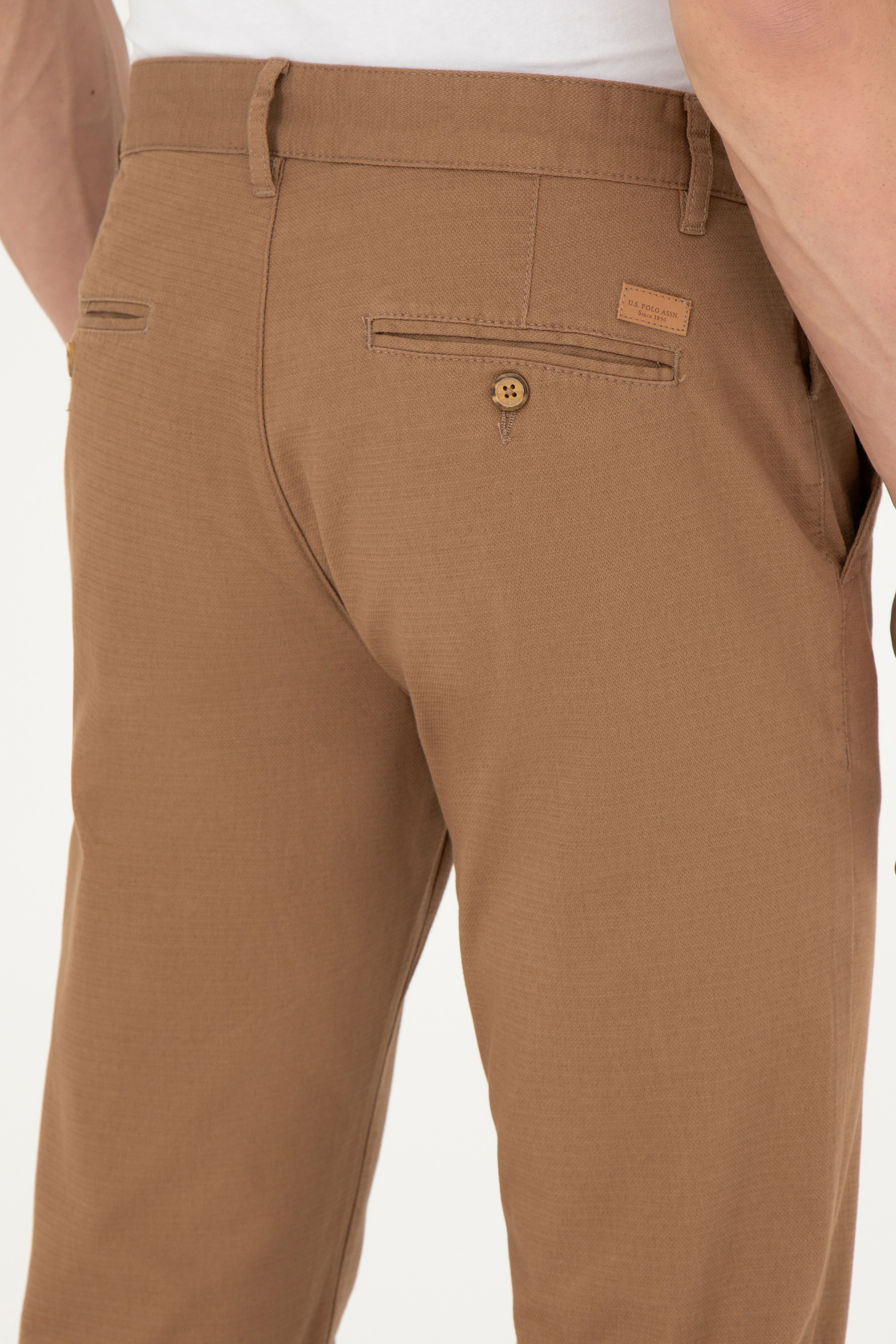 Erkek Regular Fit Camel Kanvas / Chino Pantolon - Image 7