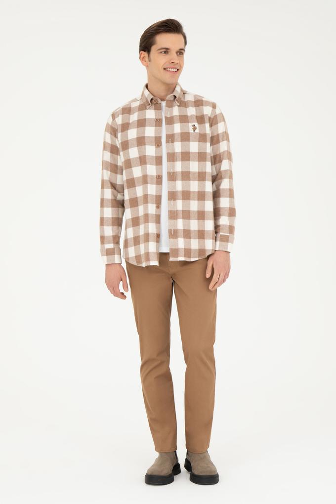 Erkek Camel Kanvas / Chino Pantolon