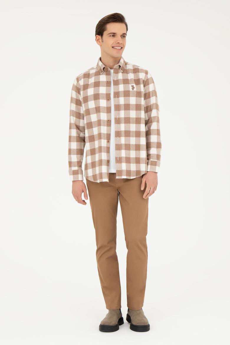 Erkek Camel Kanvas / Chino Pantolon