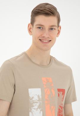 Erkek Açık Haki Tişört - 50287068021