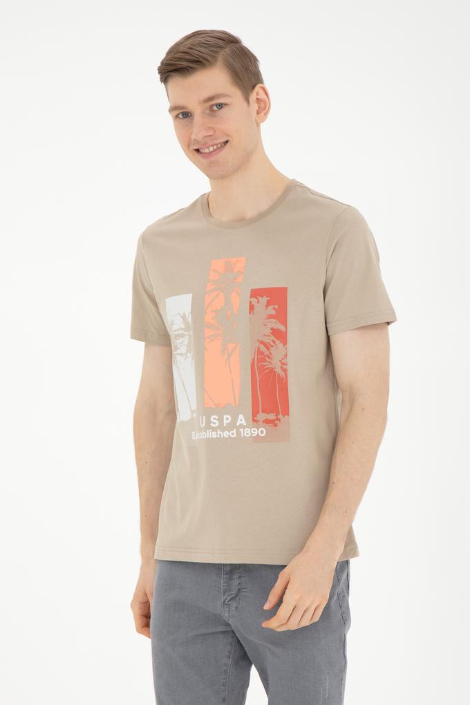 Erkek Açık Haki Tişört