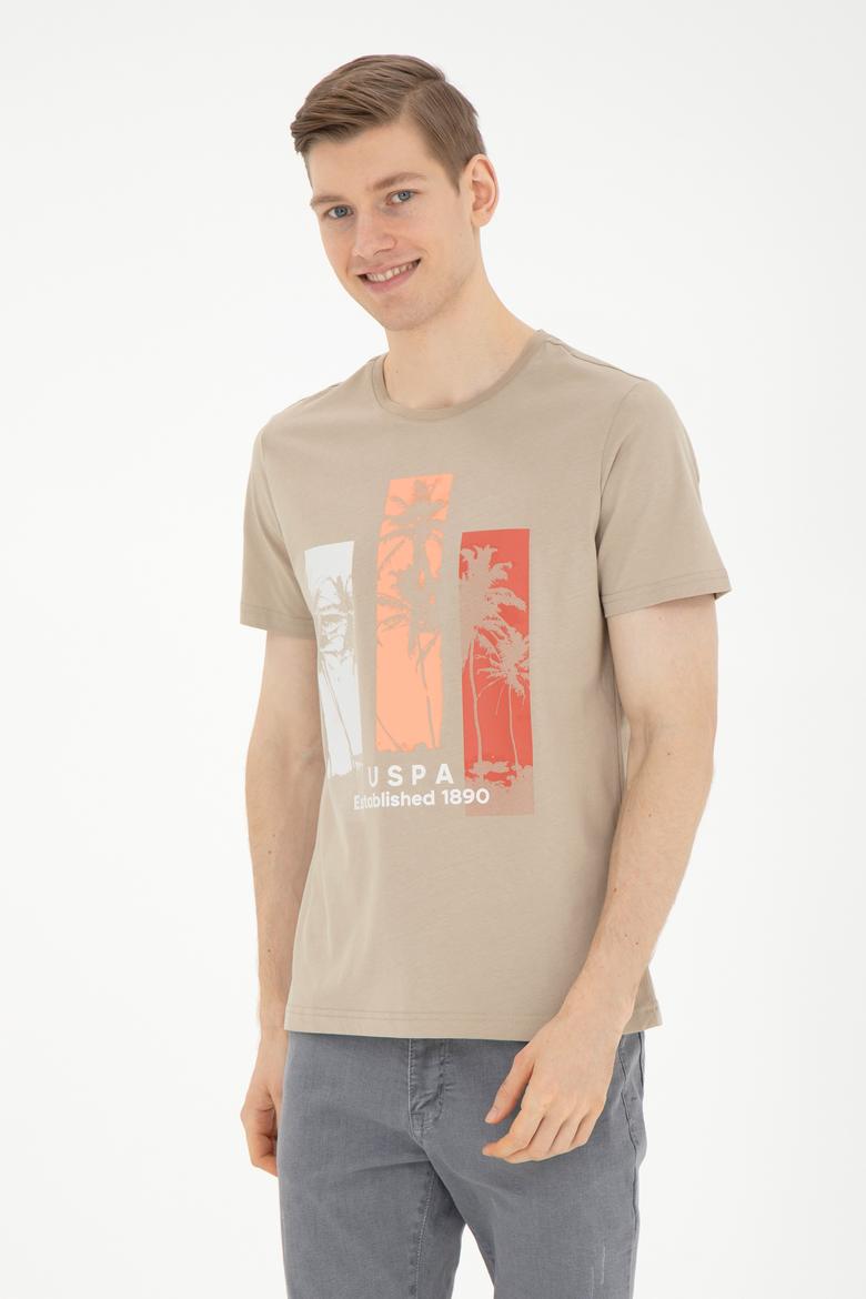 Erkek Açık Haki Tişört