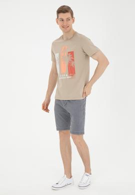 Erkek Açık Haki Tişört - 50287068021