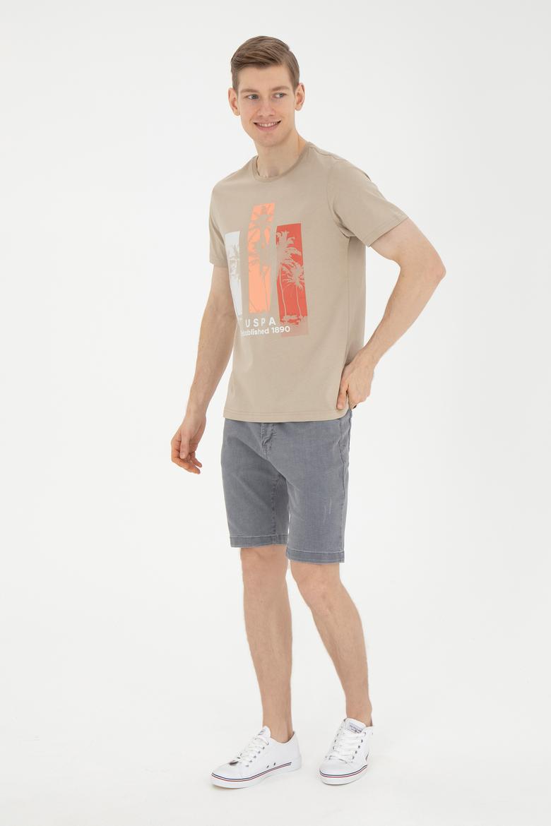 Erkek Açık Haki Tişört - 50287068021