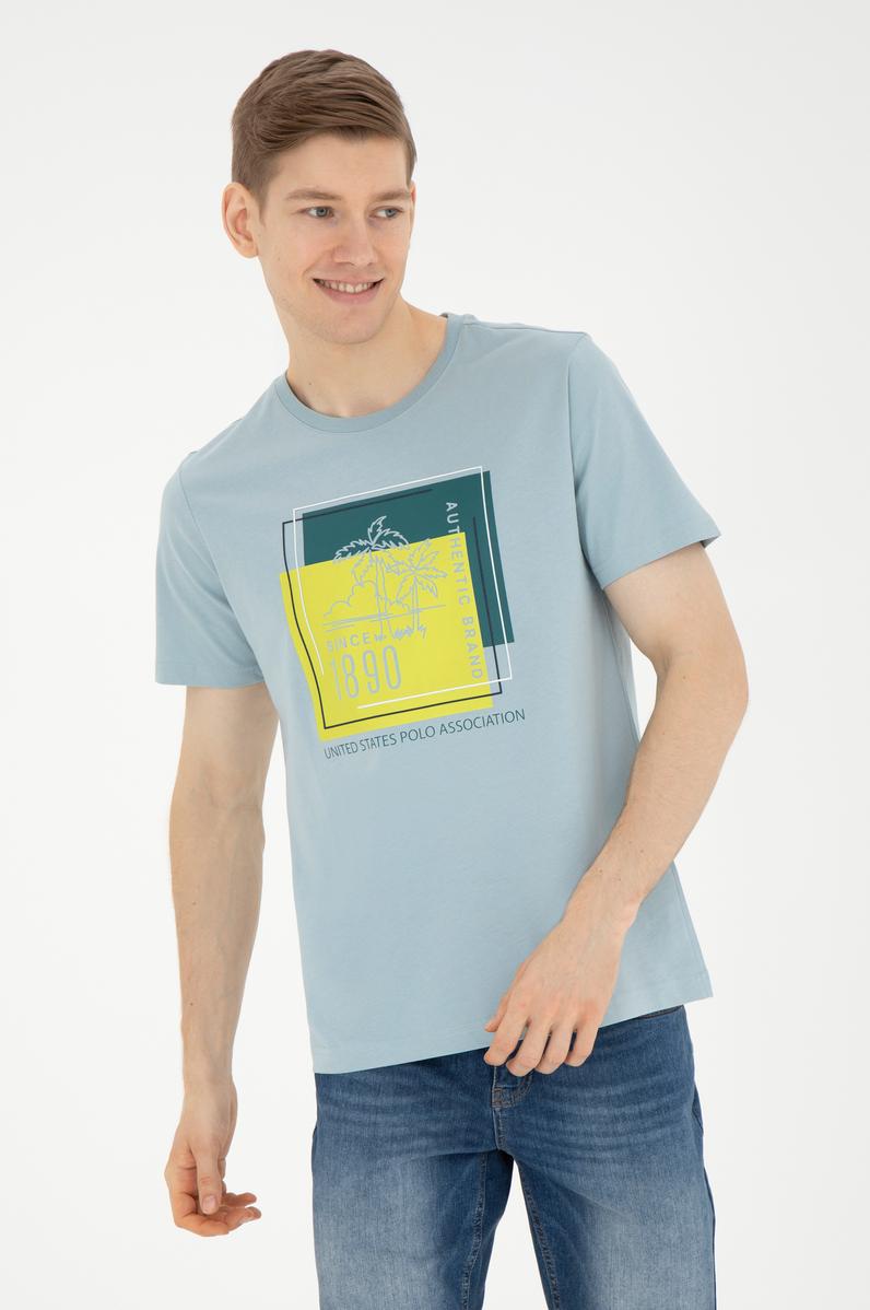 Erkek Su Yeşili Tişört