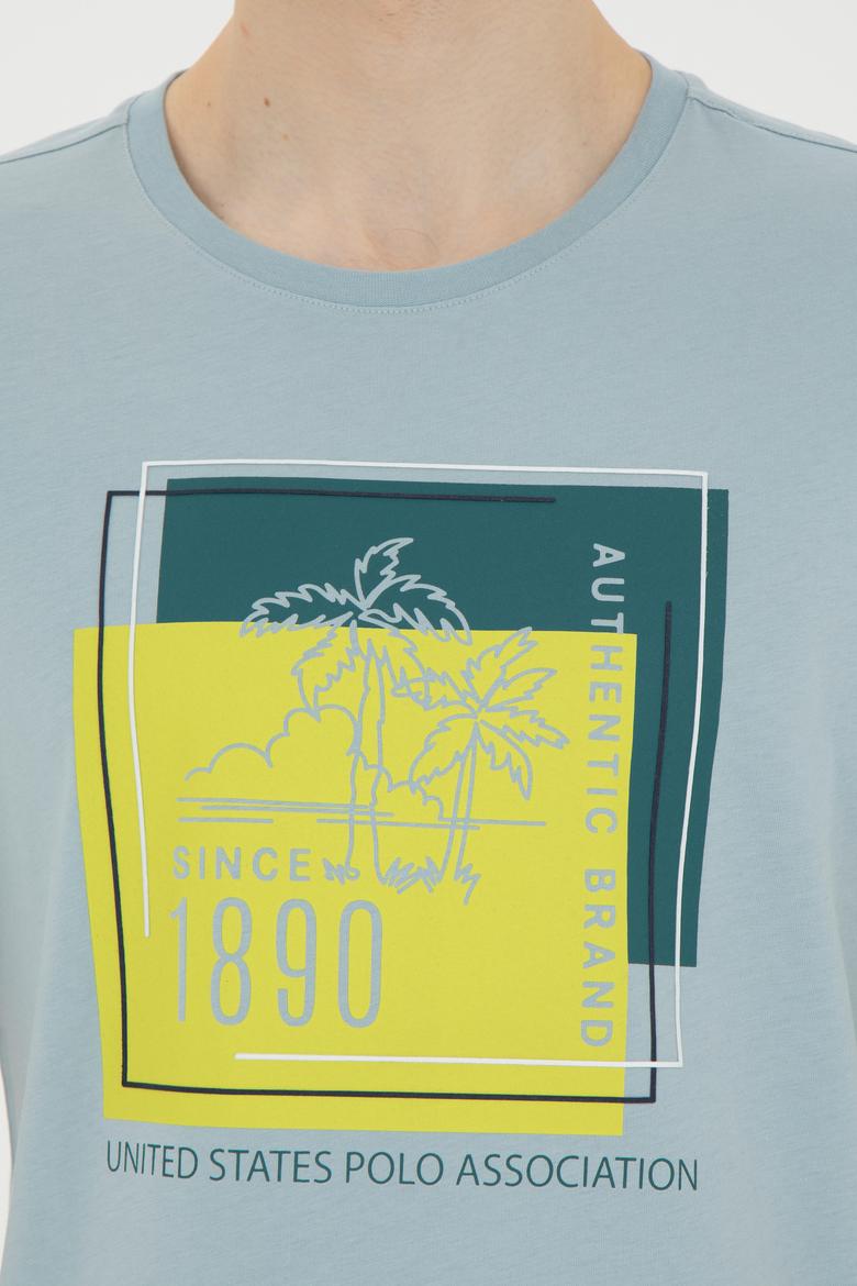 Erkek Su Yeşili Tişört - 50287070011