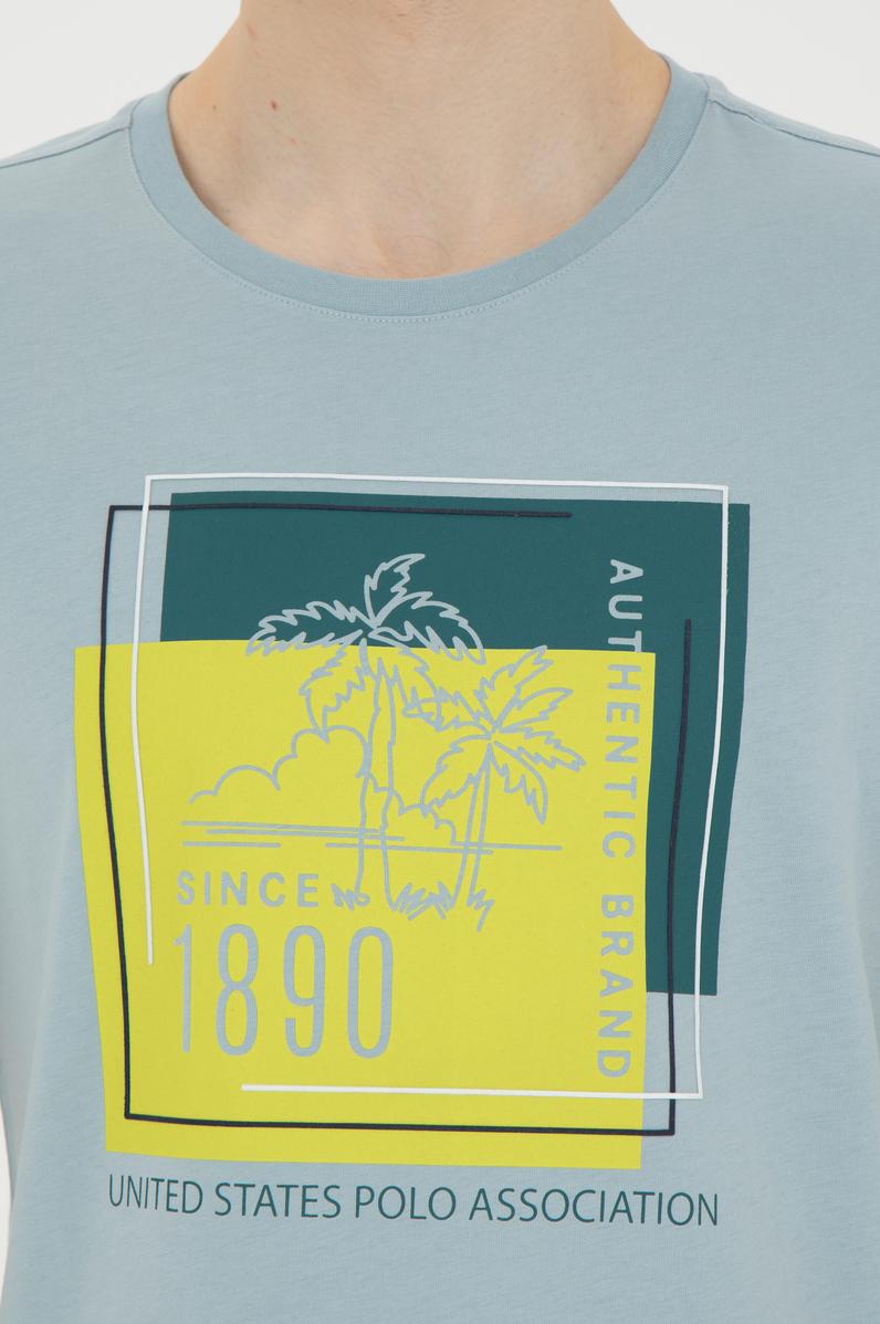 Erkek Su Yeşili Tişört