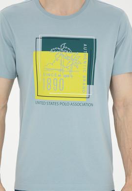 Erkek Su Yeşili Tişört - 50287070011