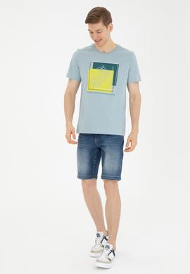 Erkek Su Yeşili Tişört - 50287070011