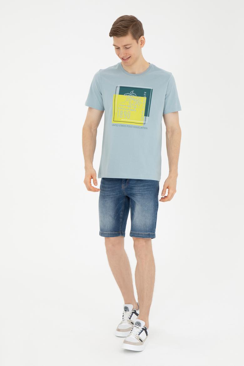 Erkek Su Yeşili Tişört - 50287070011