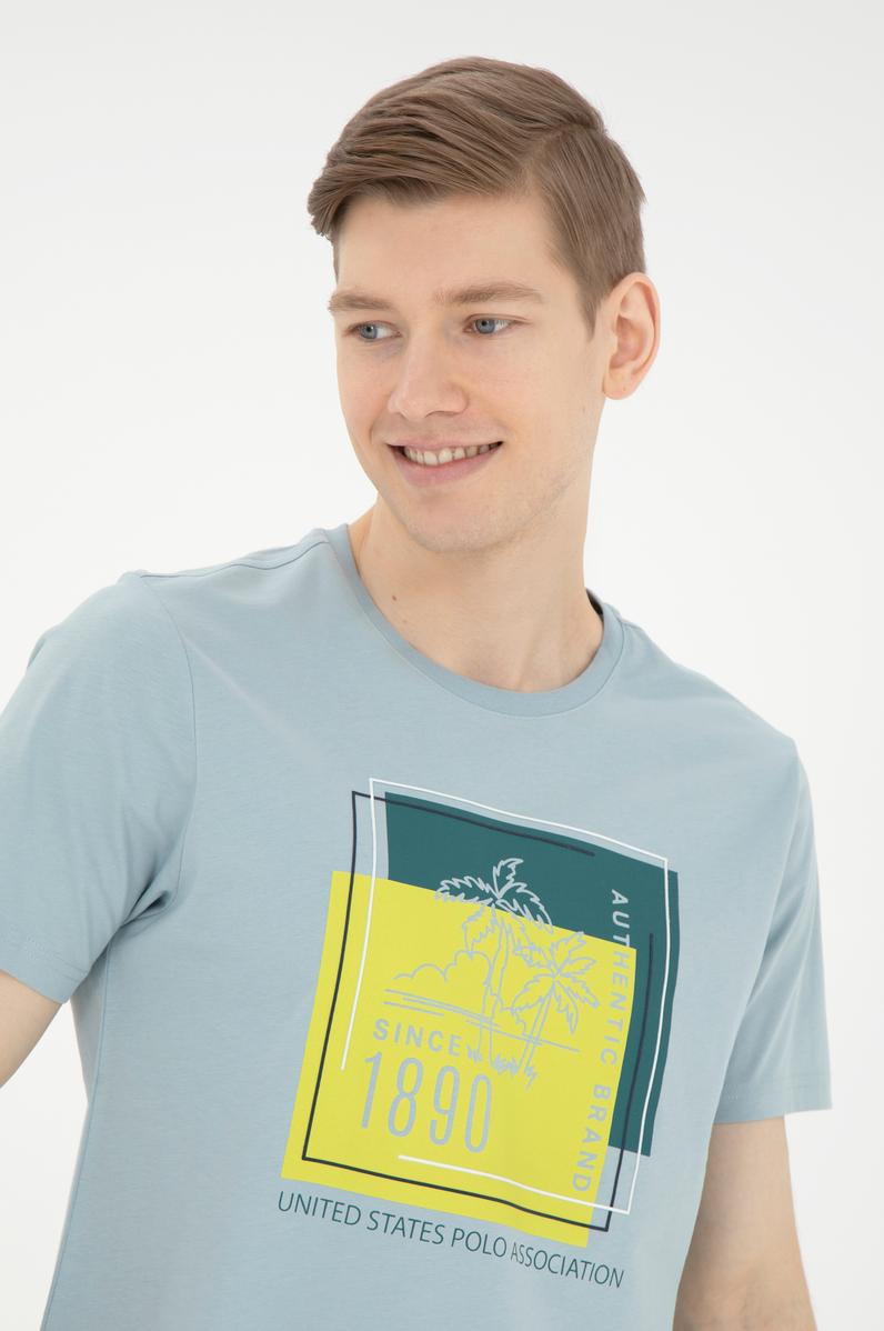 Erkek Su Yeşili Tişört