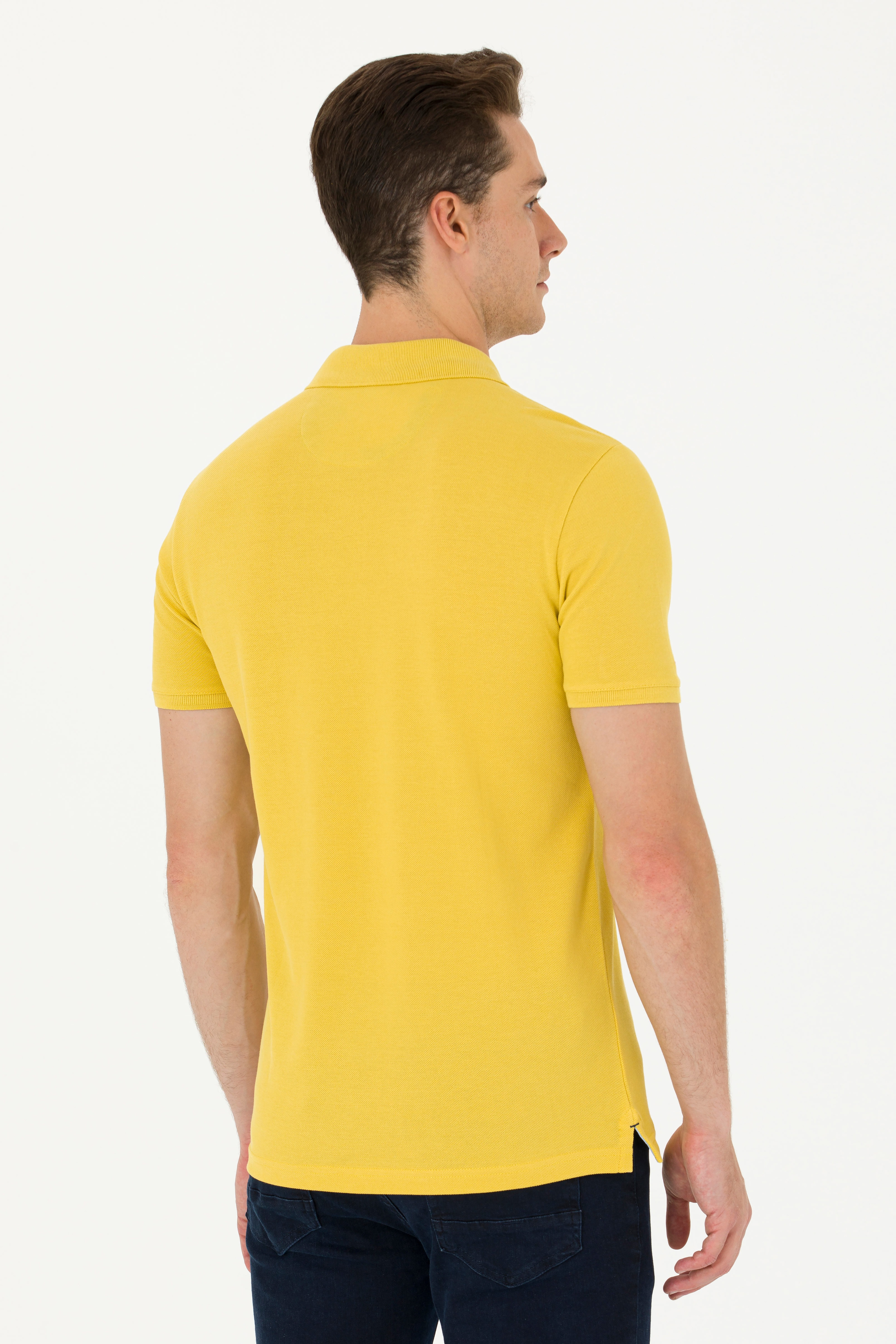 Erkek Safran Basic Tişört - Image 5