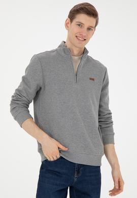 Erkek Gri Melanj Sweatshirt - 50289124011