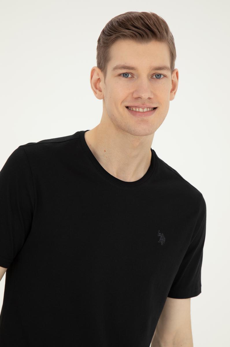 Erkek Siyah Basic Tişört