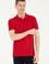 Erkek Slim Fit Polo Yaka Kırmızı Basic Tişört