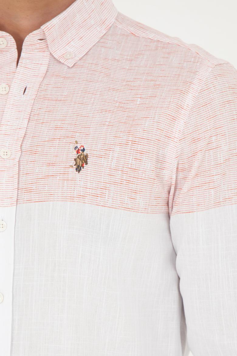 Erkek Turuncu Uzun Kollu Gömlek - 50249546019