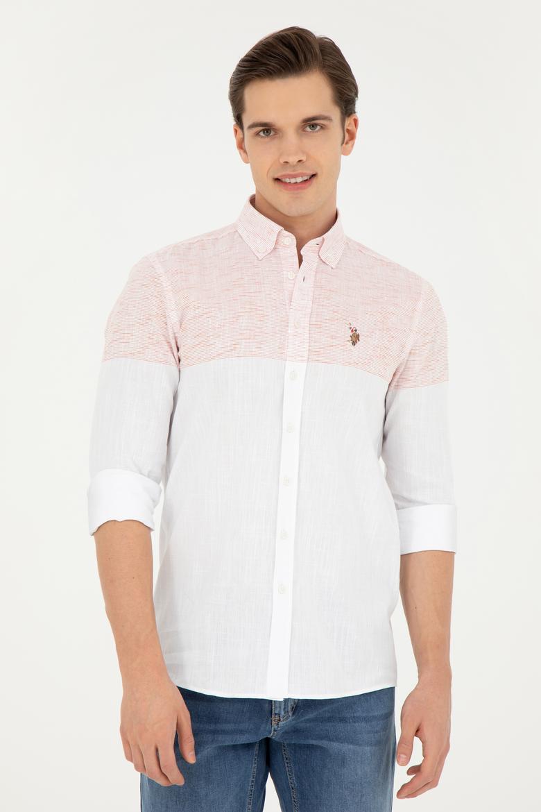 Erkek Turuncu Uzun Kollu Gömlek - 50249546019