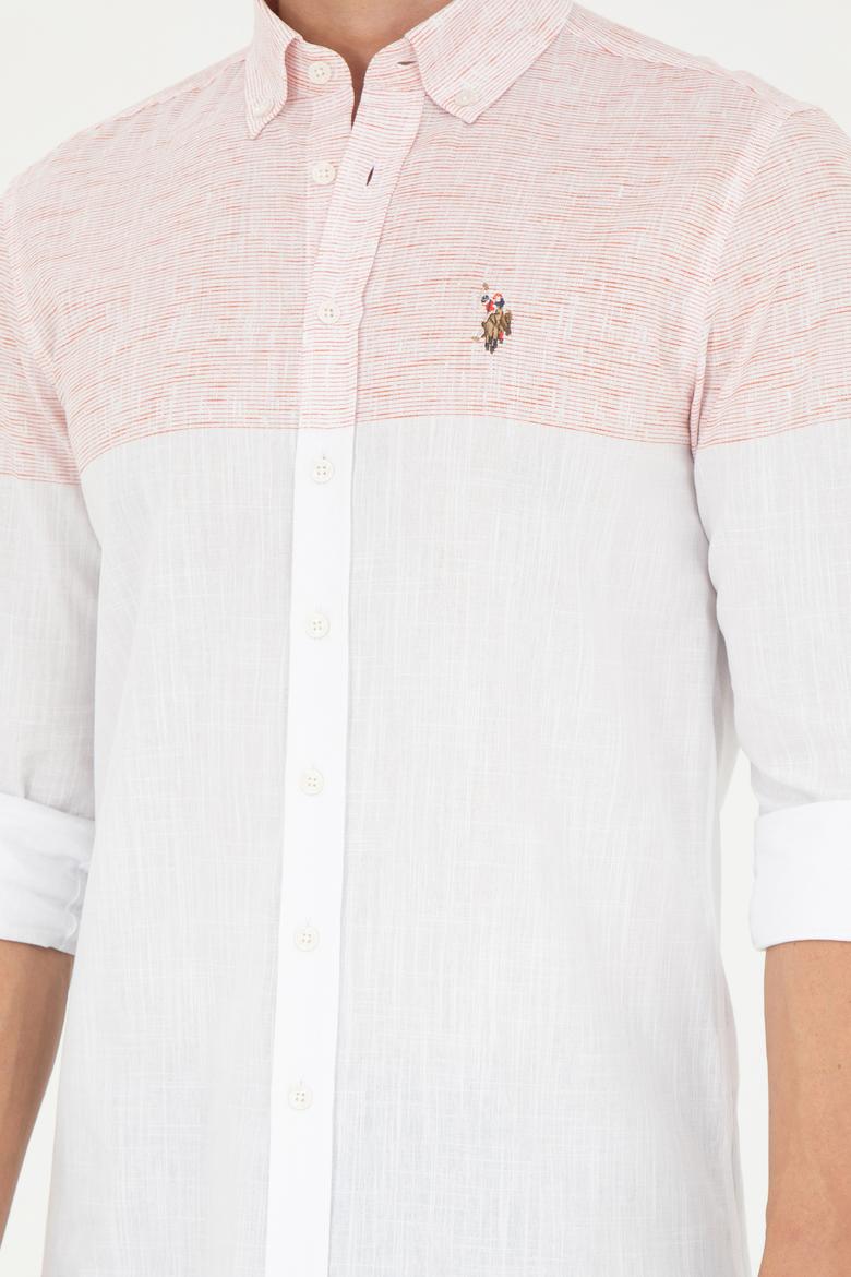 Erkek Turuncu Uzun Kollu Gömlek - 50249546019