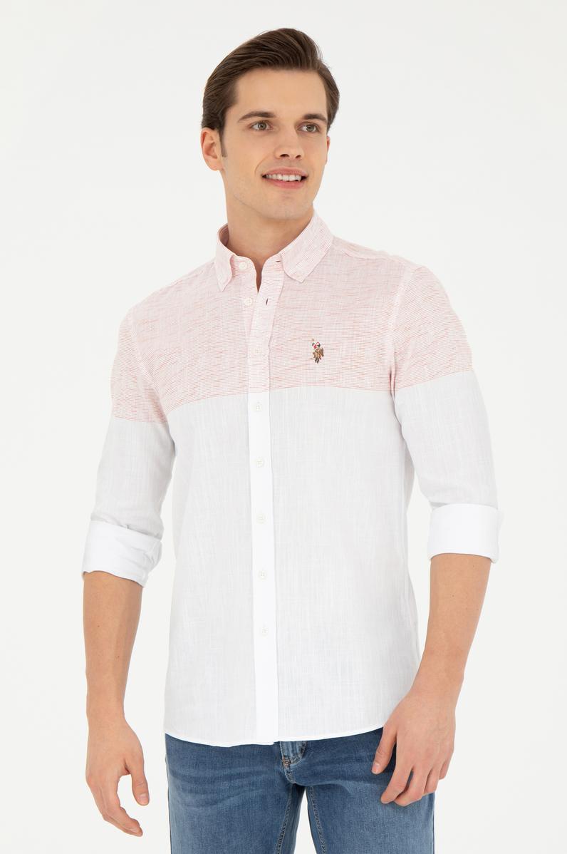 Erkek Turuncu Uzun Kollu Gömlek