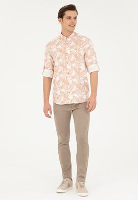Erkek Camel Uzun Kollu Gömlek - 50263713001