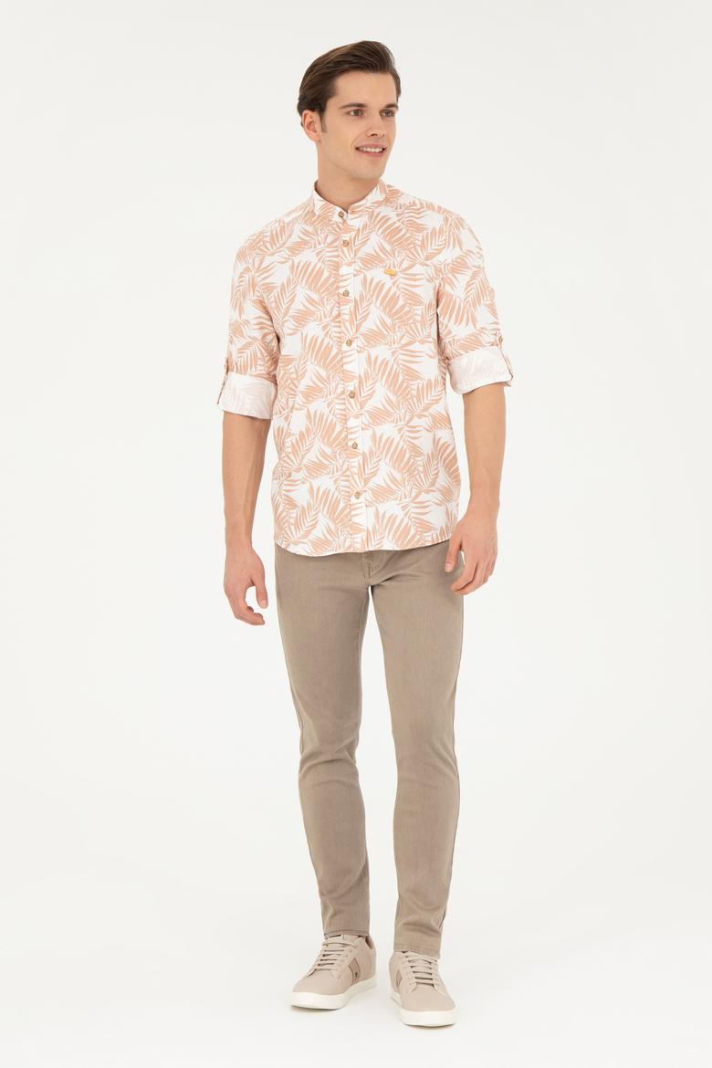 Erkek Camel Uzun Kollu Gömlek - 50263713001