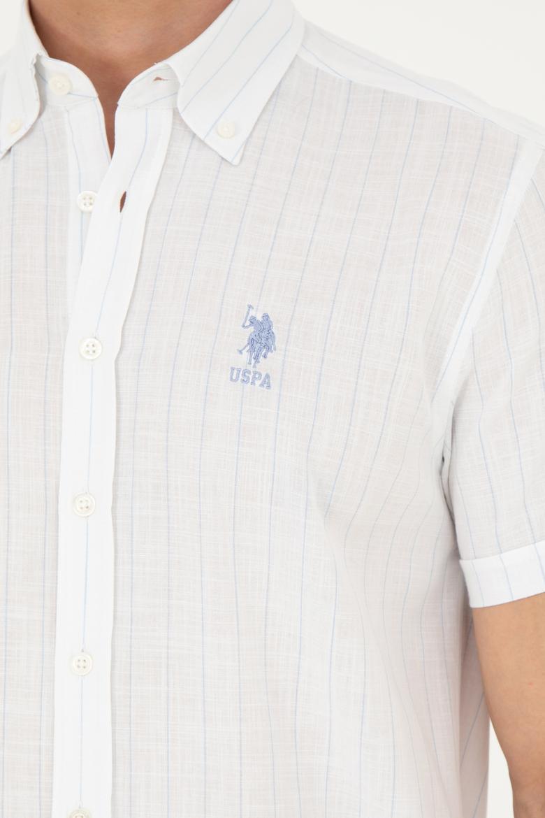 Erkek Mavi Kısa Kollu Gömlek - 50263882017