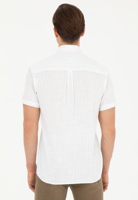 Erkek Mavi Kısa Kollu Gömlek - 50263882017