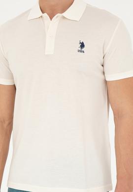 Erkek Ekru Polo Yaka Tişört - 50269835001