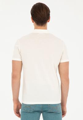 Erkek Ekru Polo Yaka Tişört - 50269835001