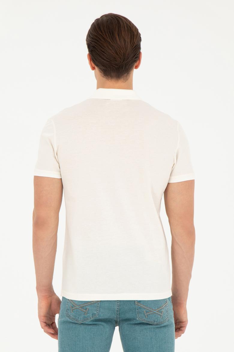 Erkek Ekru Polo Yaka Tişört - 50269835001