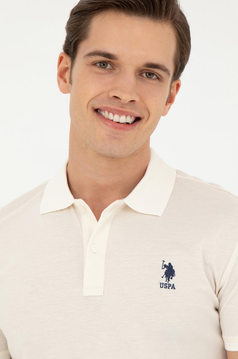 Erkek Ekru Polo Yaka Tişört