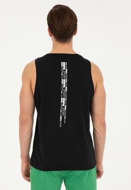 Erkek Siyah Bisiklet Yaka Tişört - 50263566045