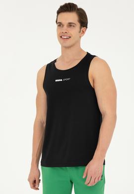 Erkek Siyah Bisiklet Yaka Tişört - 50263566045