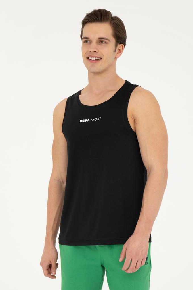 Erkek Siyah Bisiklet Yaka Tişört