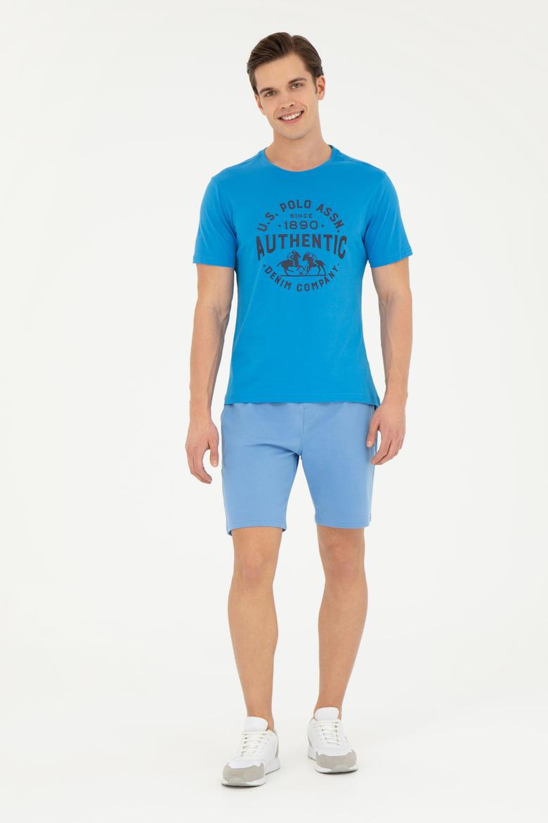 Erkek Saks Örme Şort