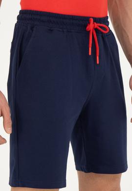 Erkek Lacivert Örme Şort - 50279636051