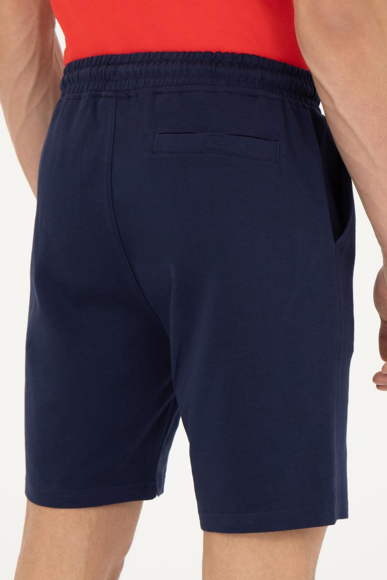 Erkek Lacivert Örme Şort - 50279636051