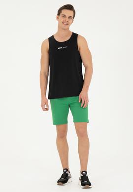 Erkek Yeşil Örme Şort - 50279636091