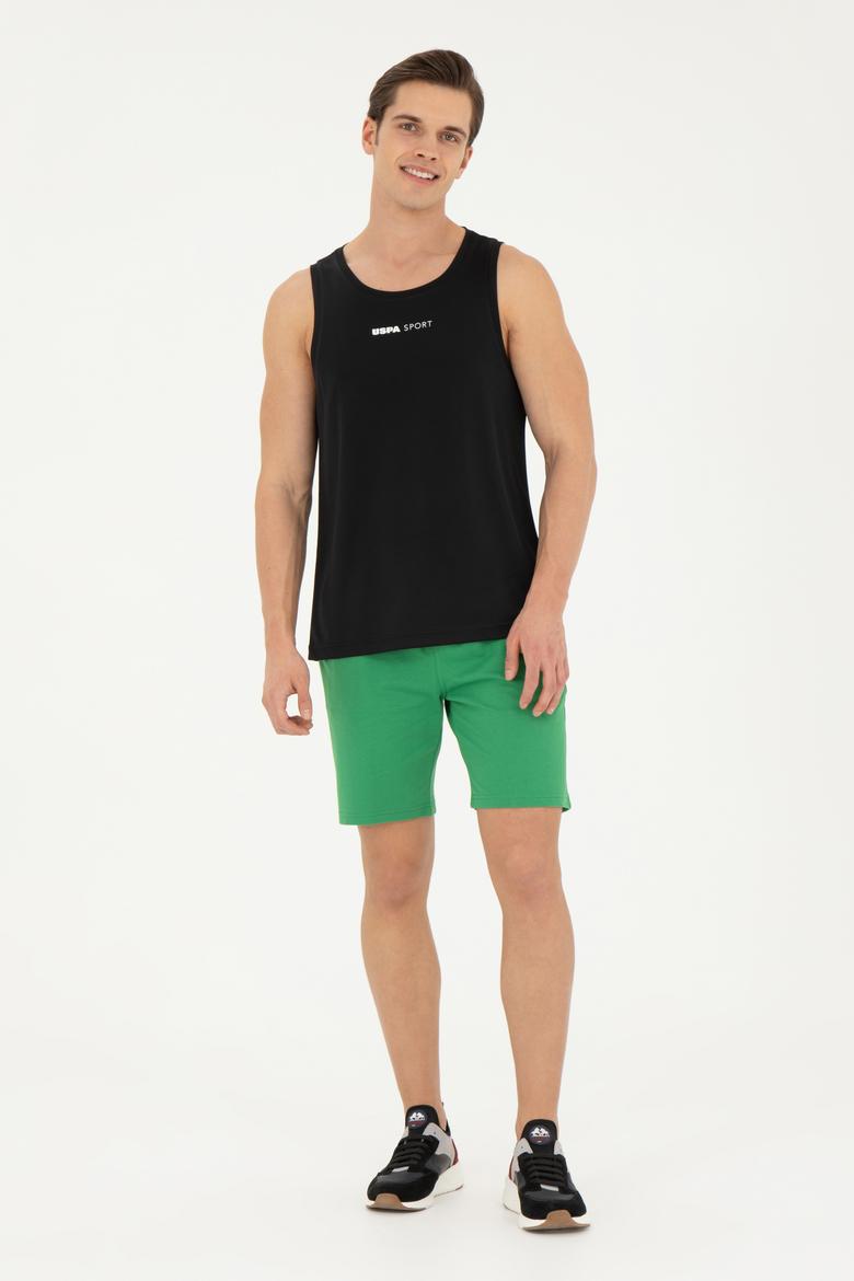 Erkek Yeşil Örme Şort - 50279636091