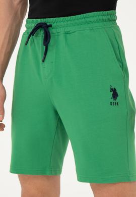 Erkek Yeşil Örme Şort - 50279636091