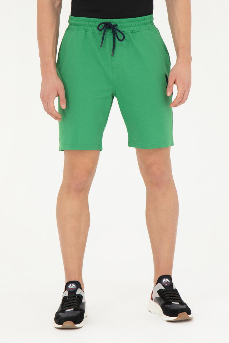 Erkek Yeşil Örme Şort - 50279636091