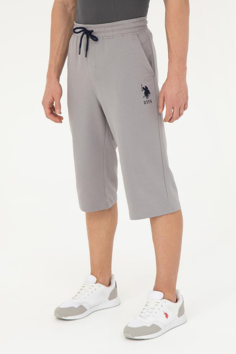 Erkek Koyu Gri Örme Şort - 50279640051