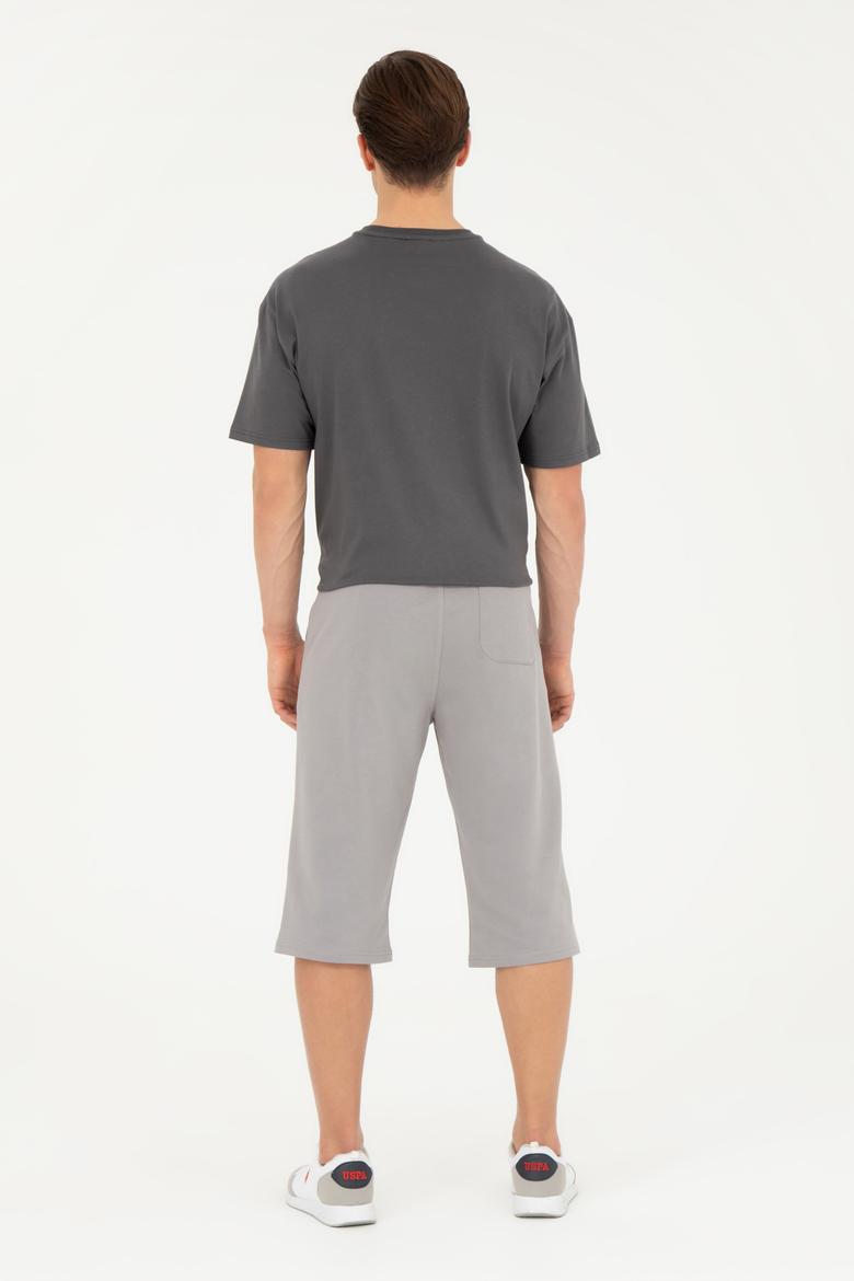 Erkek Koyu Gri Örme Şort - 50279640051