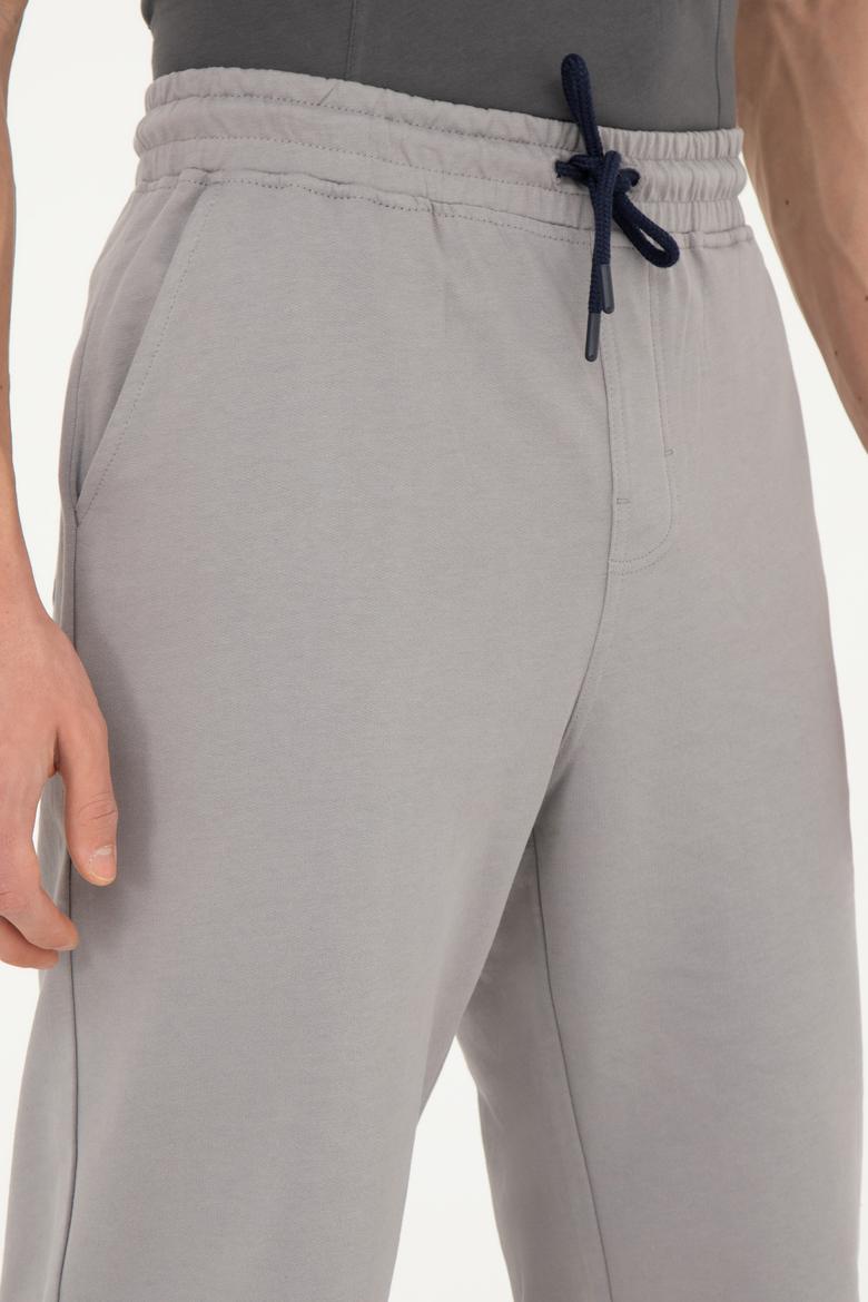 Erkek Koyu Gri Örme Şort - 50279640051