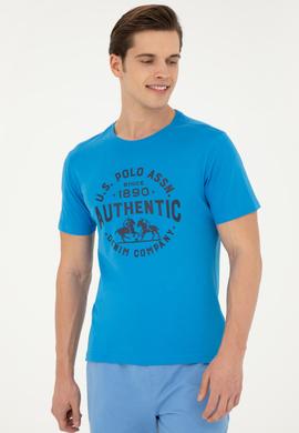 Erkek Regular Fit Bisiklet Yaka Saks Tişört - 50282005038