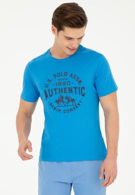 Erkek Regular Fit Bisiklet Yaka Saks Tişört - 50282005038