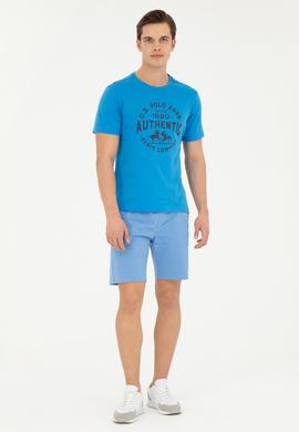 Erkek Regular Fit Bisiklet Yaka Saks Tişört - 50282005038