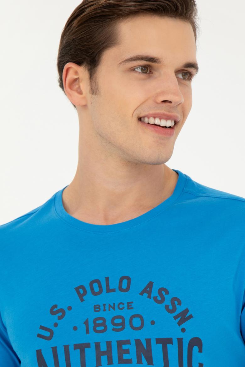 Erkek Regular Fit Bisiklet Yaka Saks Tişört - 50282005038